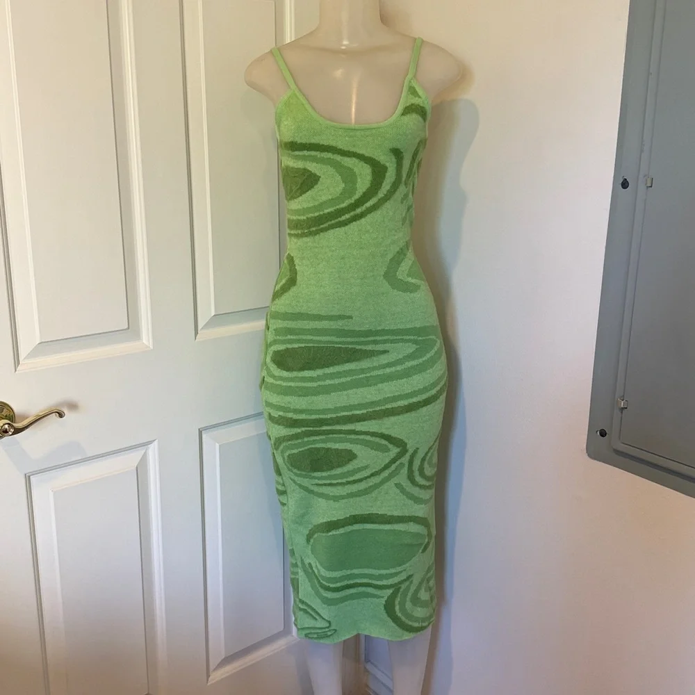 Sunny Hockney Dress Kendall Jenner Green Sunny Dress size Small - Picture 5 of 11